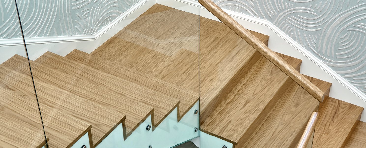 Treppe aus der eigenen Schreinerei