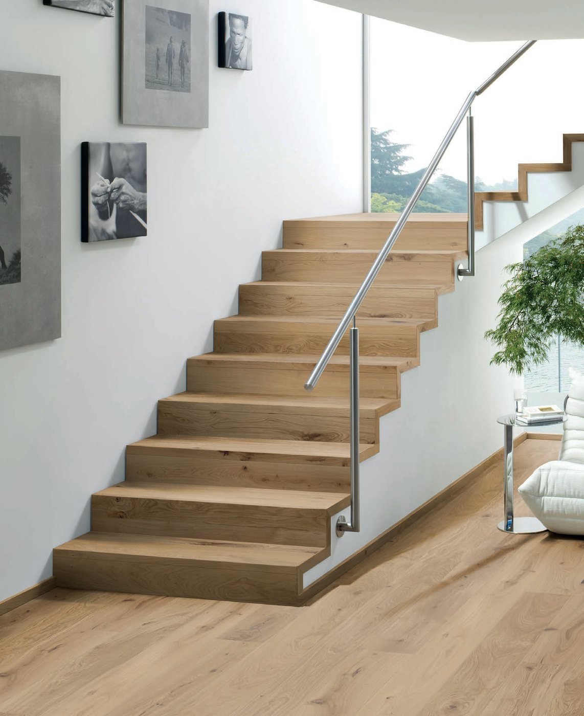 Treppe mit Vinylbelag