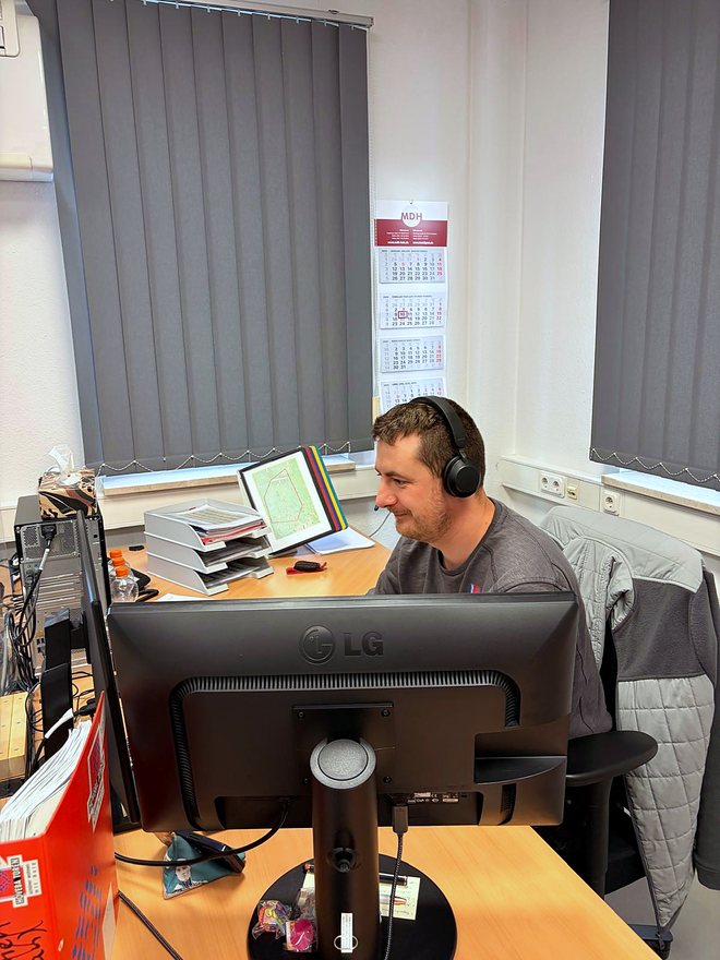 Das HOVEBA-Team bei der Arbeit