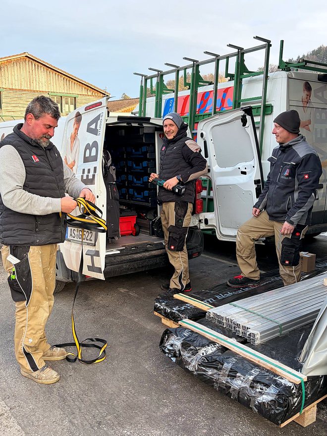 Das HOVEBA-Team bei der Arbeit
